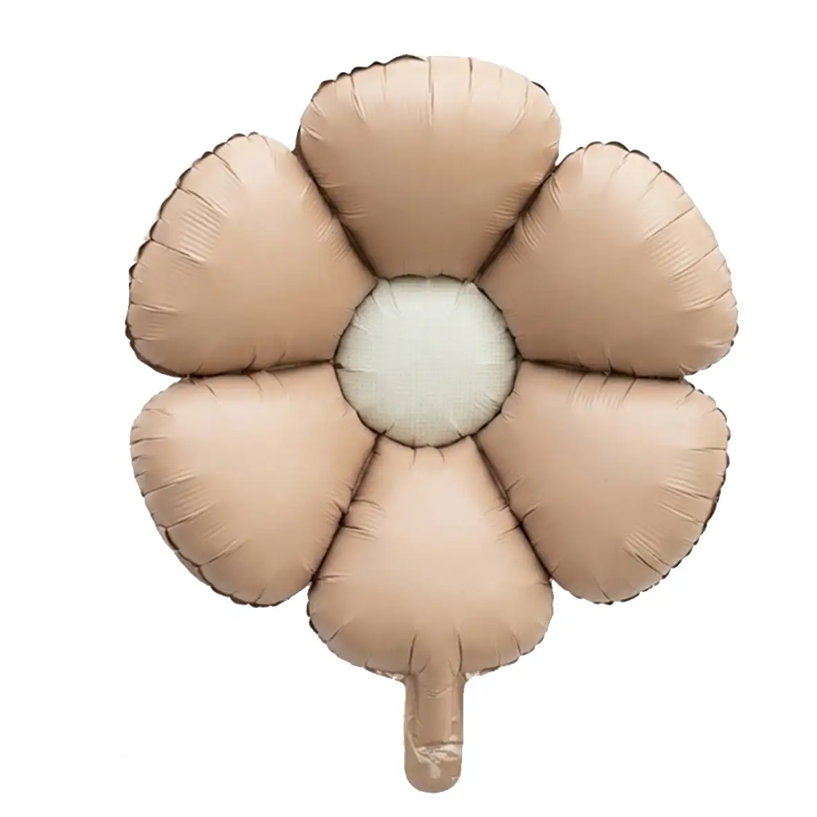 بادکنک فویلی گل بابونه قهوه ای خاکی نود سایز 40×50